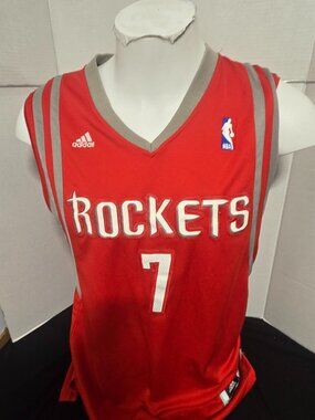 Adidas Houston Rockets Jeremy Lin #7 Swingman Jersey Men's Medium Red NBA Basket
